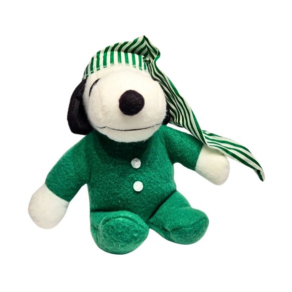 Vintage Whitman's Peanuts Snoopy Christmas Pajama Plush Toy - Picture 3 of 3